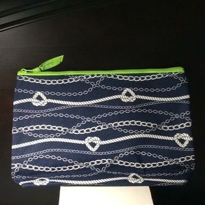 Thirty-one Cosmetics Bag Navy & White Chains Ahoy